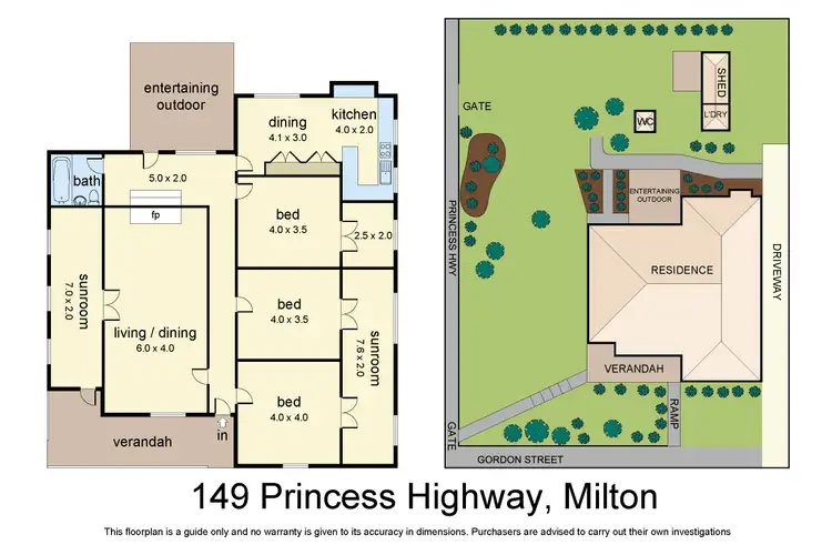 Floorplan of Homely house listing, 149 Princes Highway, Milton NSW 2538