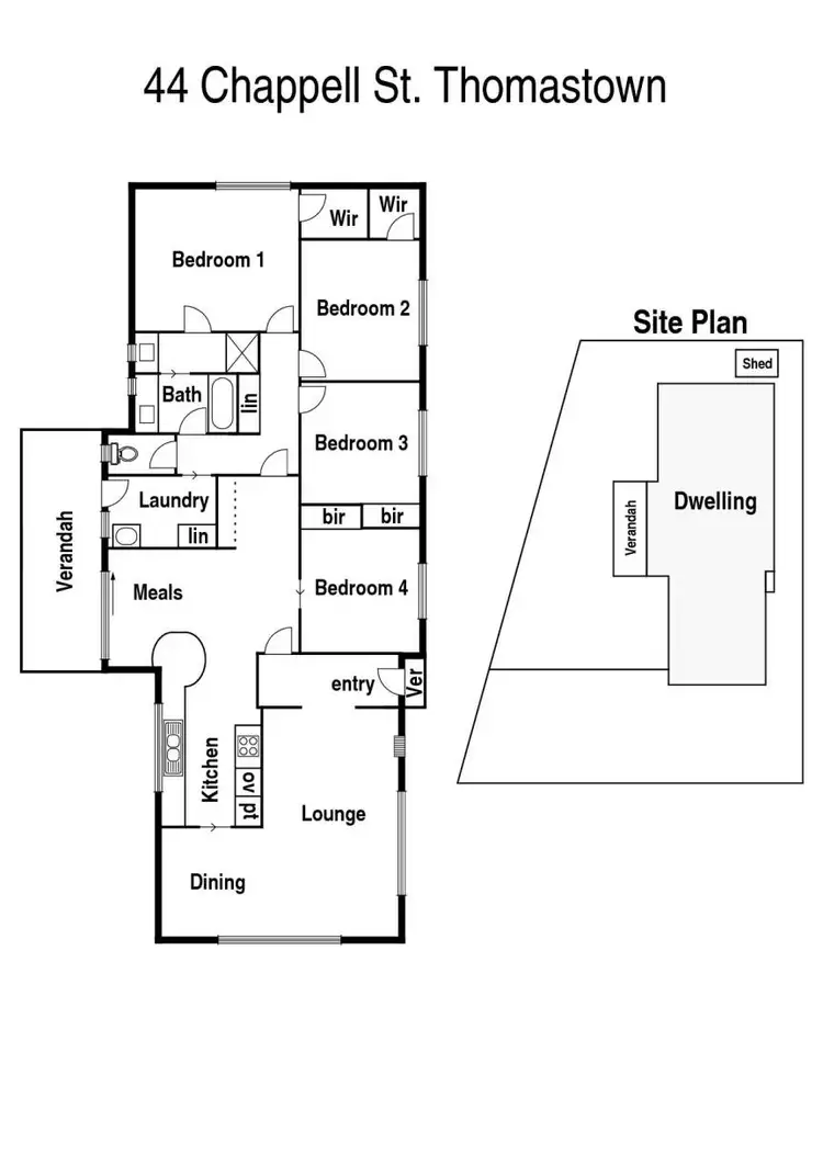 Floorplan of Homely house listing, 44 Chappell Street, Thomastown VIC 3074