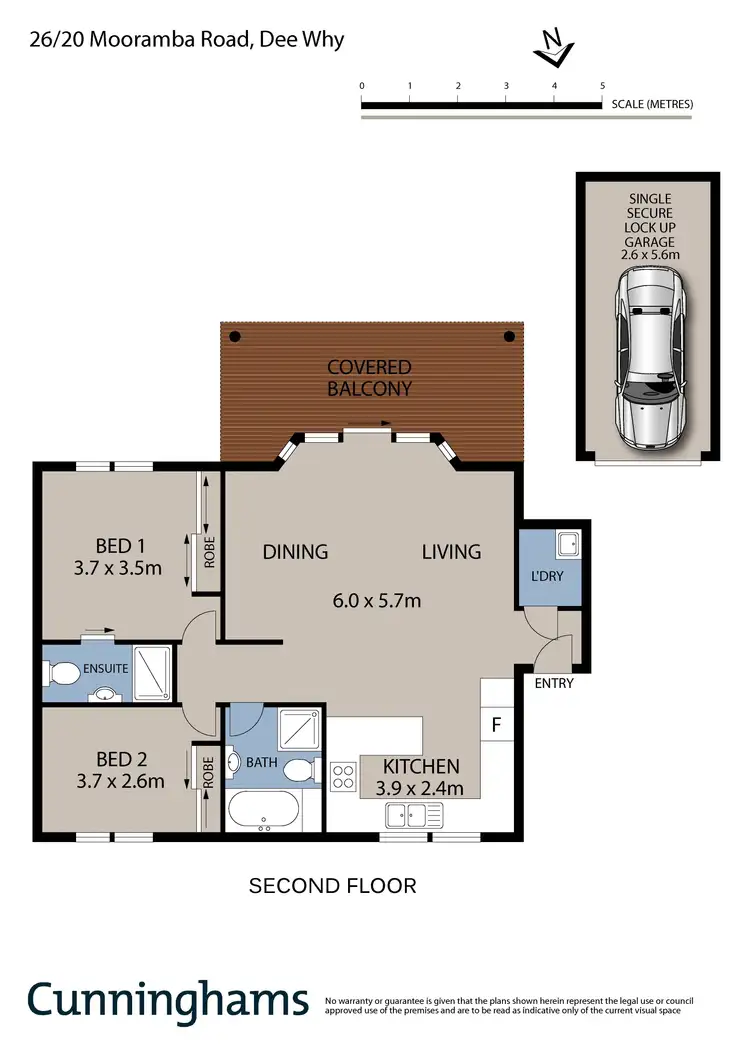 Floorplan of Homely unit listing, 26/20 Mooramba Road, Dee Why NSW 2099