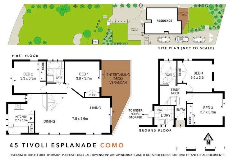 Floorplan of Homely house listing, 45 Tivoli Esplanade, Como NSW 2226