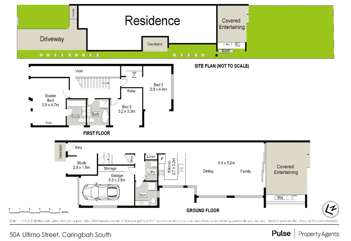 Floorplan of Homely semi-detached listing, 50a Ultimo Street, Caringbah South NSW 2229