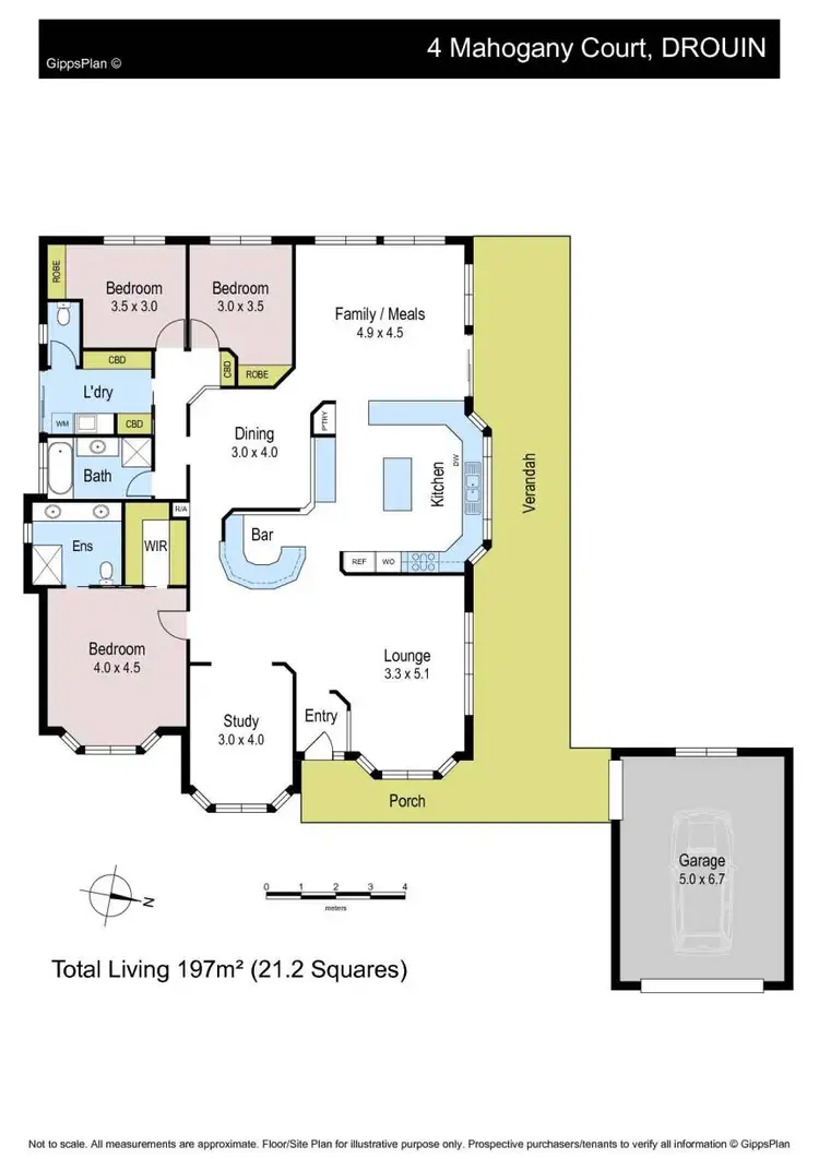 Floorplan of Homely house listing, 4 Mahogany Court, Drouin VIC 3818