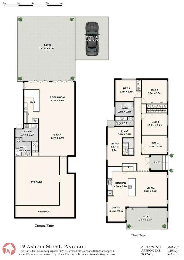 Floorplan of Homely house listing, 19 Ashton Street, Wynnum QLD 4178