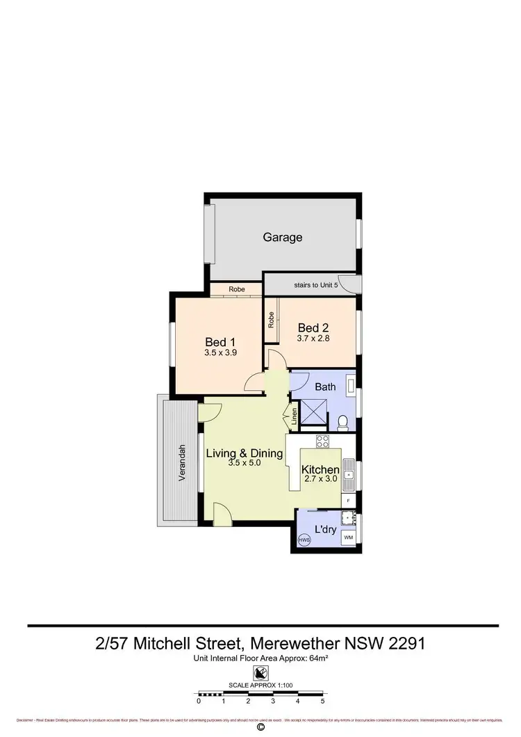 Floorplan of Homely unit listing, 2/57 Mitchell Street, Merewether NSW 2291