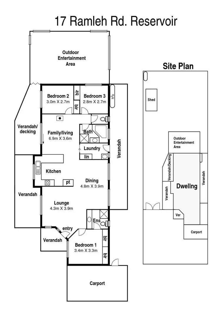Floorplan of Homely house listing, 17 Ramleh Road, Reservoir VIC 3073