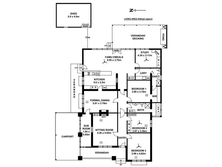 Floorplan of Homely house listing, 4 Wilga Avenue, Kensington Gardens SA 5068