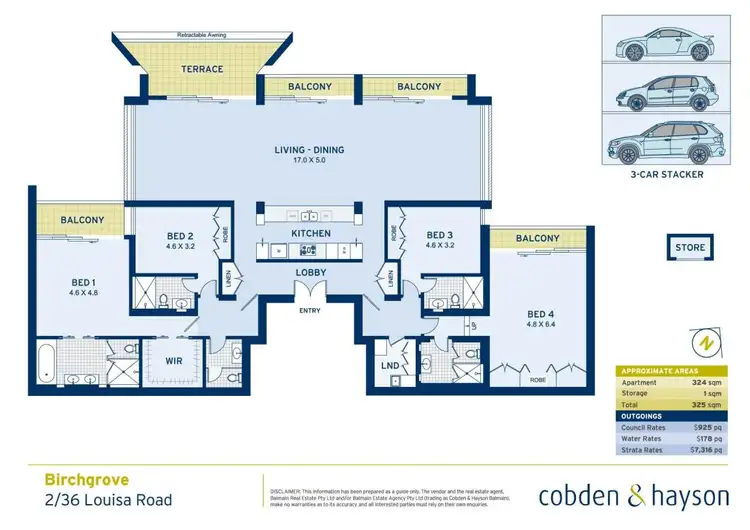 Floorplan of Homely apartment listing, 2/36 Louisa Road, Birchgrove NSW 2041