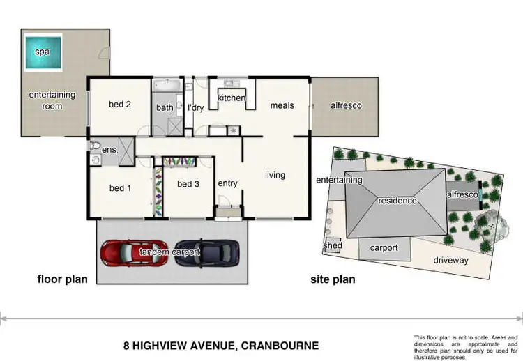 Floorplan of Homely house listing, 8 Highview Avenue, Cranbourne VIC 3977