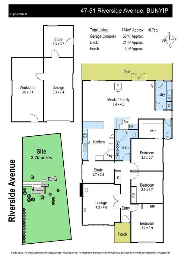 Floorplan of Homely house listing, 47-51 Riverside Avenue, Bunyip VIC 3815