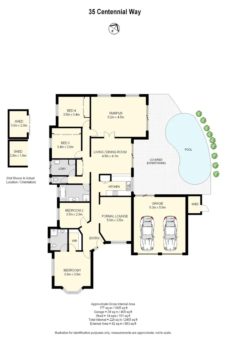 Floorplan of Homely house listing, 35 Centennial Way, Forest Lake QLD 4078