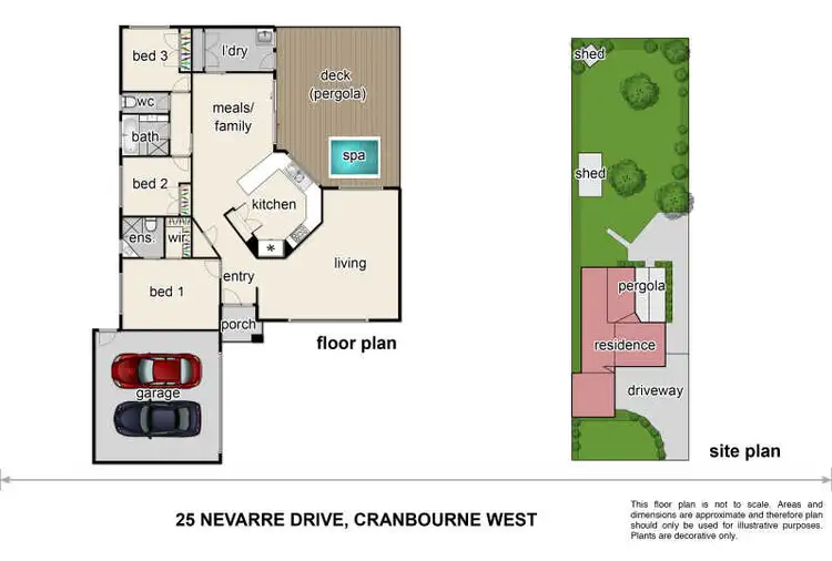 Floorplan of Homely house listing, 25 Navarre Drive, Cranbourne West VIC 3977