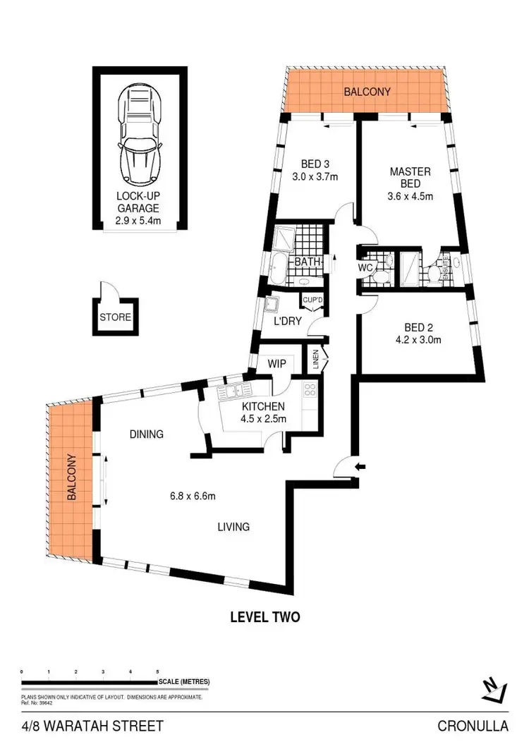 Floorplan of Homely unit listing, 4/8-12 Waratah Street, Cronulla NSW 2230