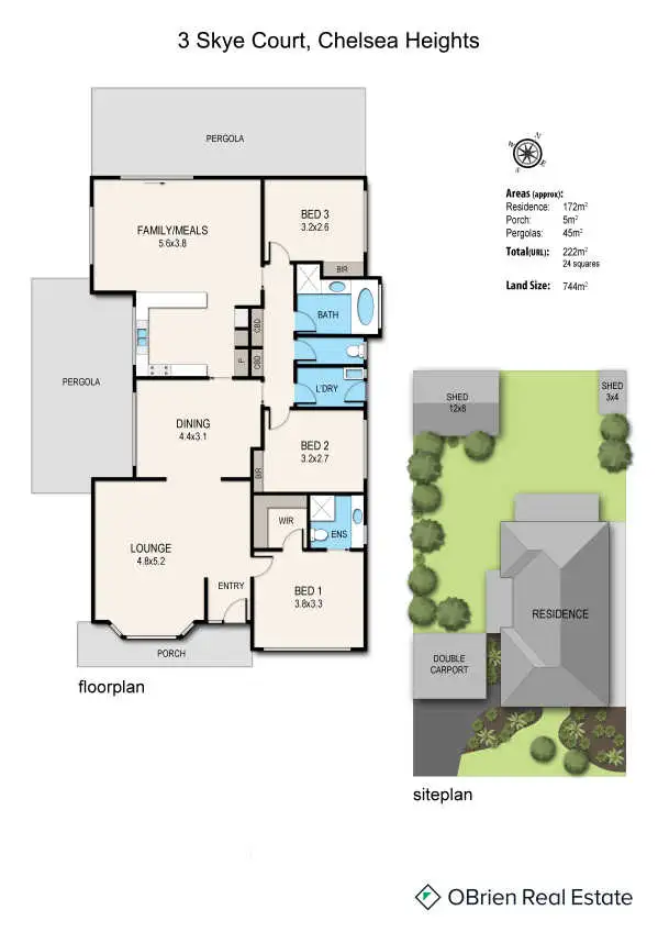 Floorplan of Homely house listing, 3 Skye Court, Chelsea Heights VIC 3196