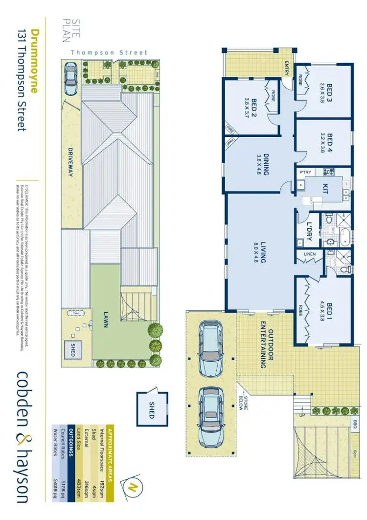Floorplan of Homely house listing, 131 Thompson Street, Drummoyne NSW 2047