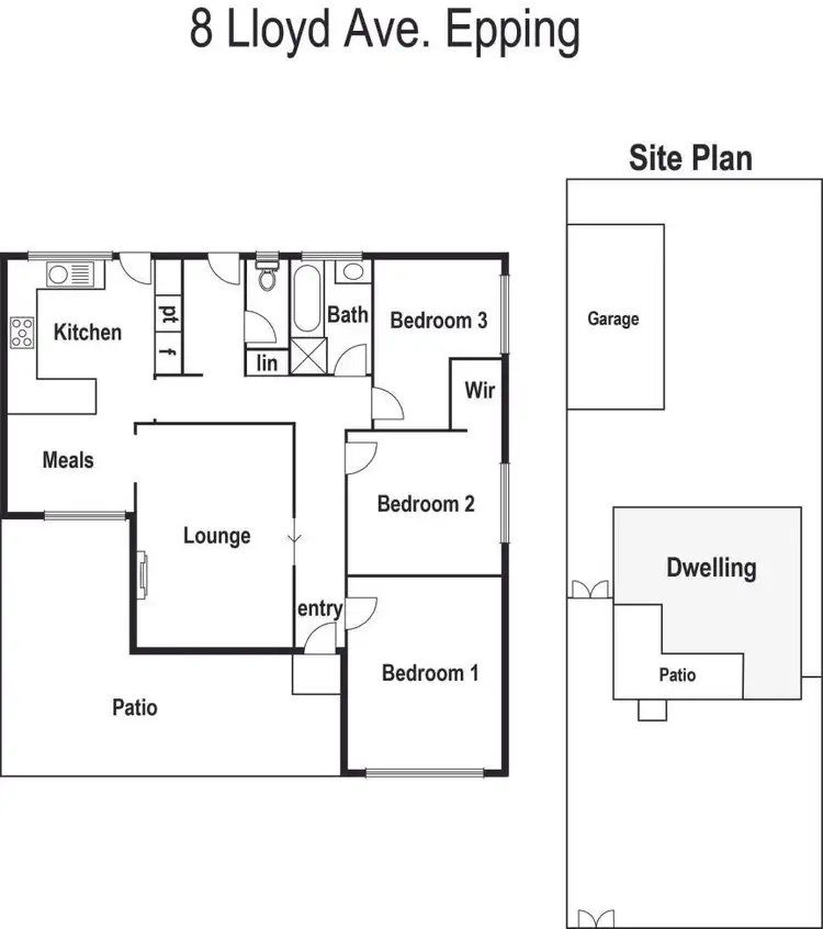 Floorplan of Homely house listing, 8 Lloyd Avenue, Epping VIC 3076