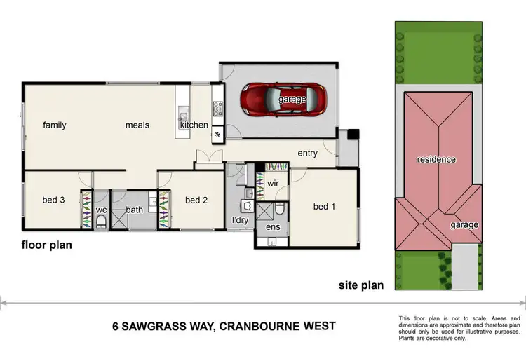 Floorplan of Homely house listing, 6 Sawgrass Way, Cranbourne West VIC 3977