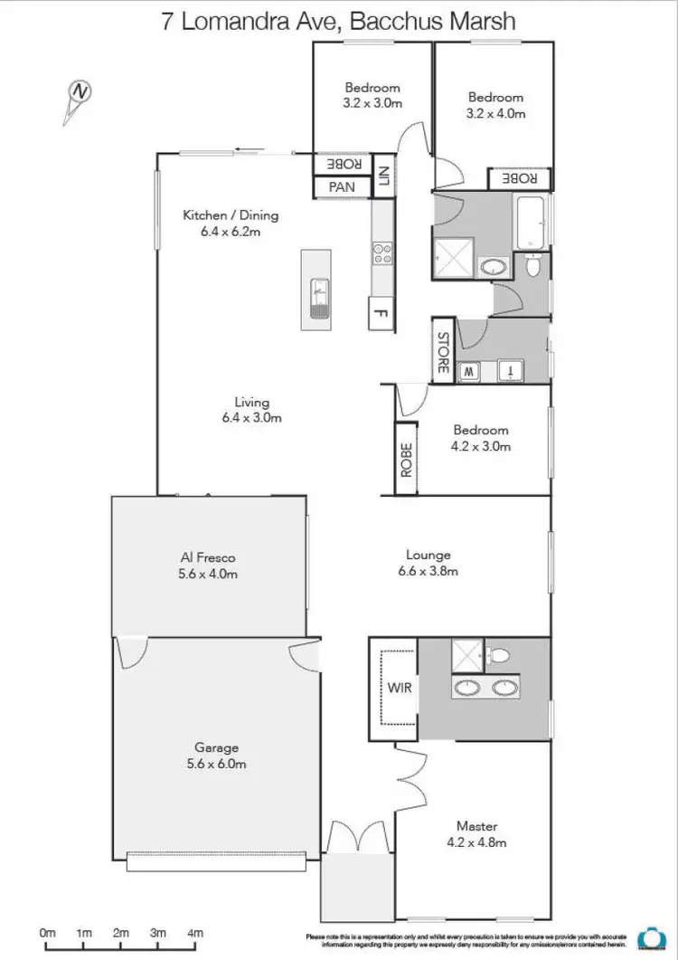 Floorplan of Homely house listing, 7 Lomandra Avenue, Bacchus Marsh VIC 3340