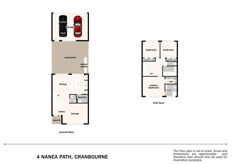 Floorplan of Homely townhouse listing, 4 Nanea Path, Cranbourne VIC 3977