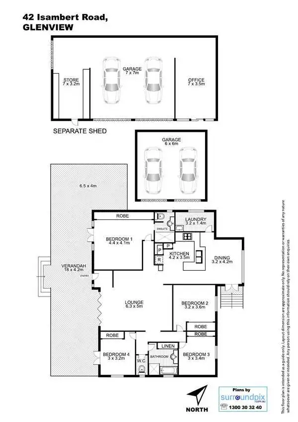 Floorplan of Homely house listing, 42 Isambert Road, Glenview QLD 4553