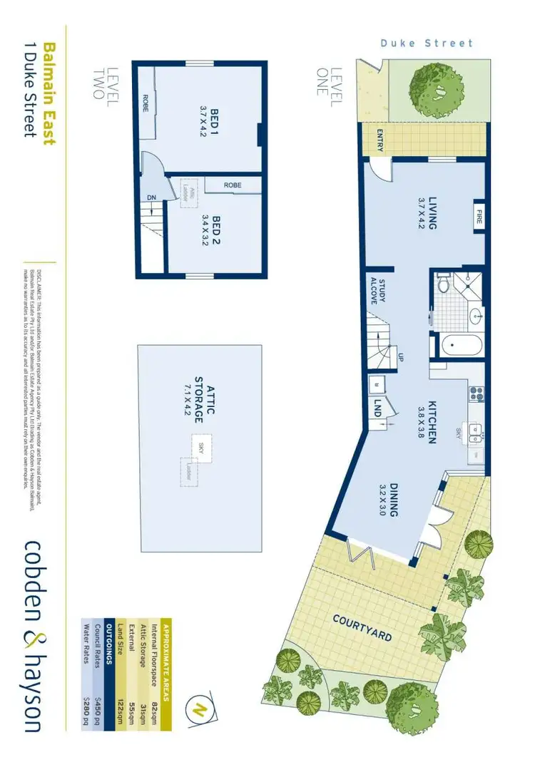 Floorplan of Homely house listing, 1 Duke Street, Balmain East NSW 2041