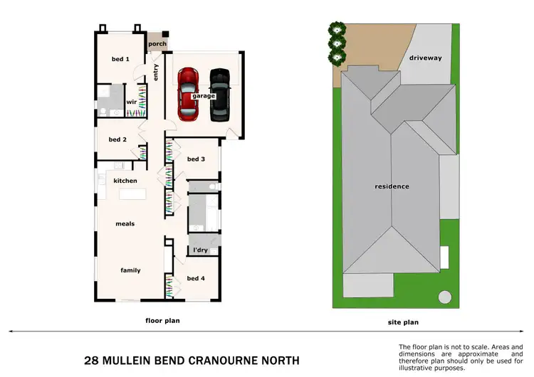 Floorplan of Homely house listing, 28 Mullein Bend, Cranbourne North VIC 3977