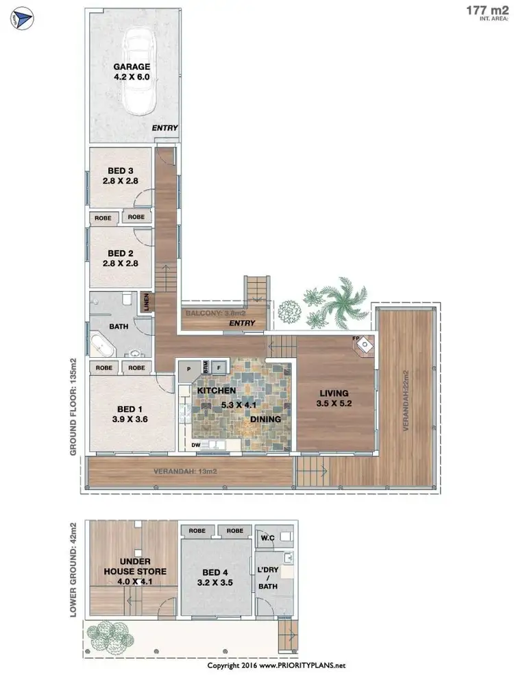 Floorplan of Homely rural property listing, 52 Hinterland Way, Tintenbar NSW 2478