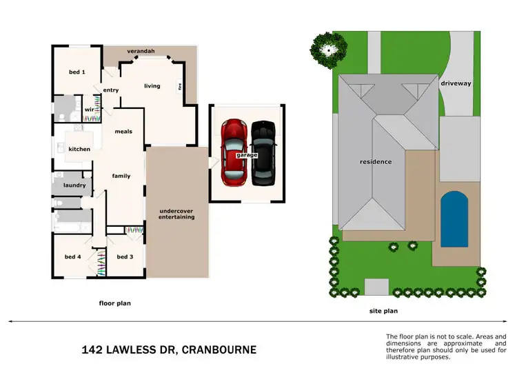 Floorplan of Homely house listing, 142 Lawless Drive, Cranbourne North VIC 3977