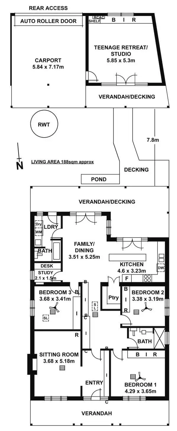 Floorplan of Homely house listing, 23 Millswood Crescent, Millswood SA 5034