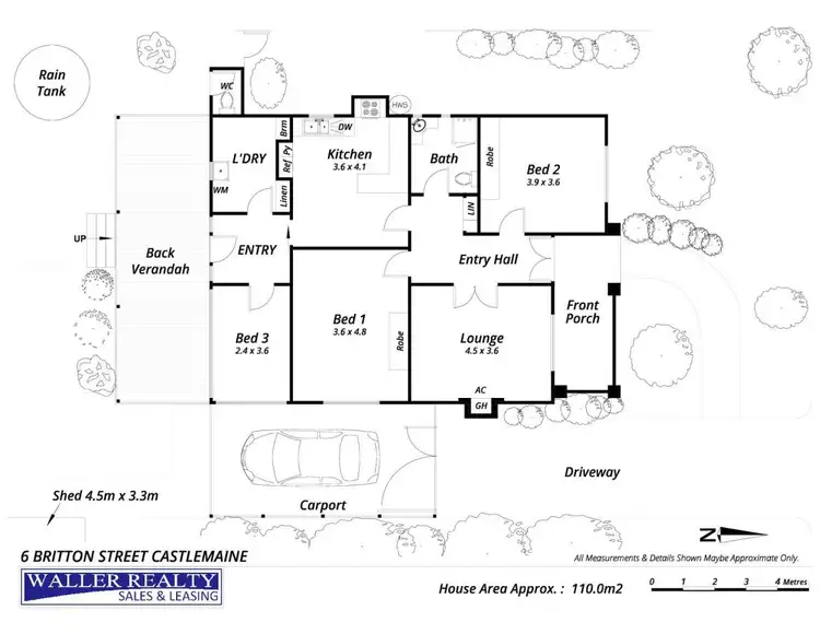 Floorplan of Homely house listing, 6 Britton Street, Castlemaine VIC 3450