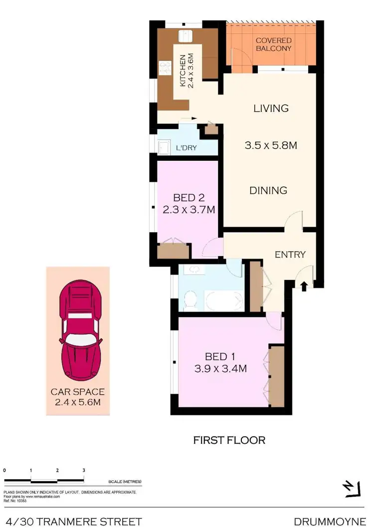 Floorplan of Homely apartment listing, 4/30 Tranmere Street, Drummoyne NSW 2047