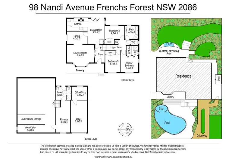 Floorplan of Homely house listing, 98 Nandi Avenue, Frenchs Forest NSW 2086