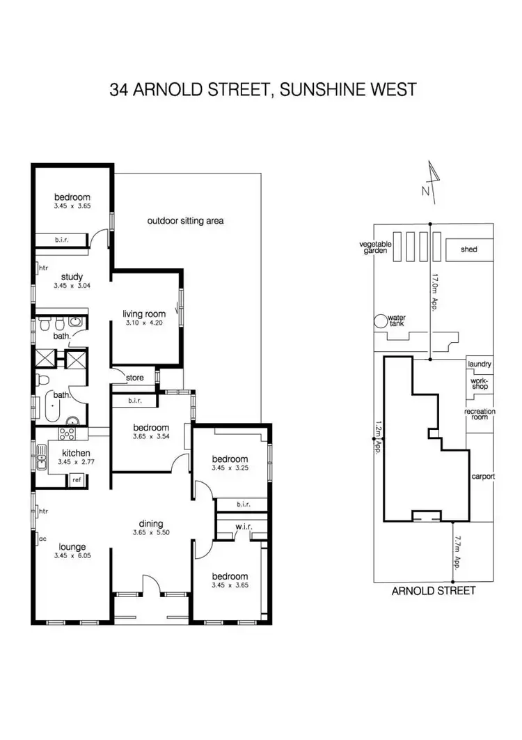 Floorplan of Homely house listing, 34 Arnold Street, Sunshine West VIC 3020