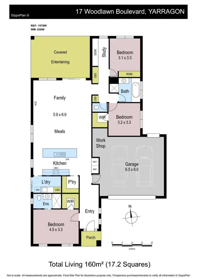 Floorplan of Homely house listing, 17 Woodlawn Boulevard, Yarragon VIC 3823