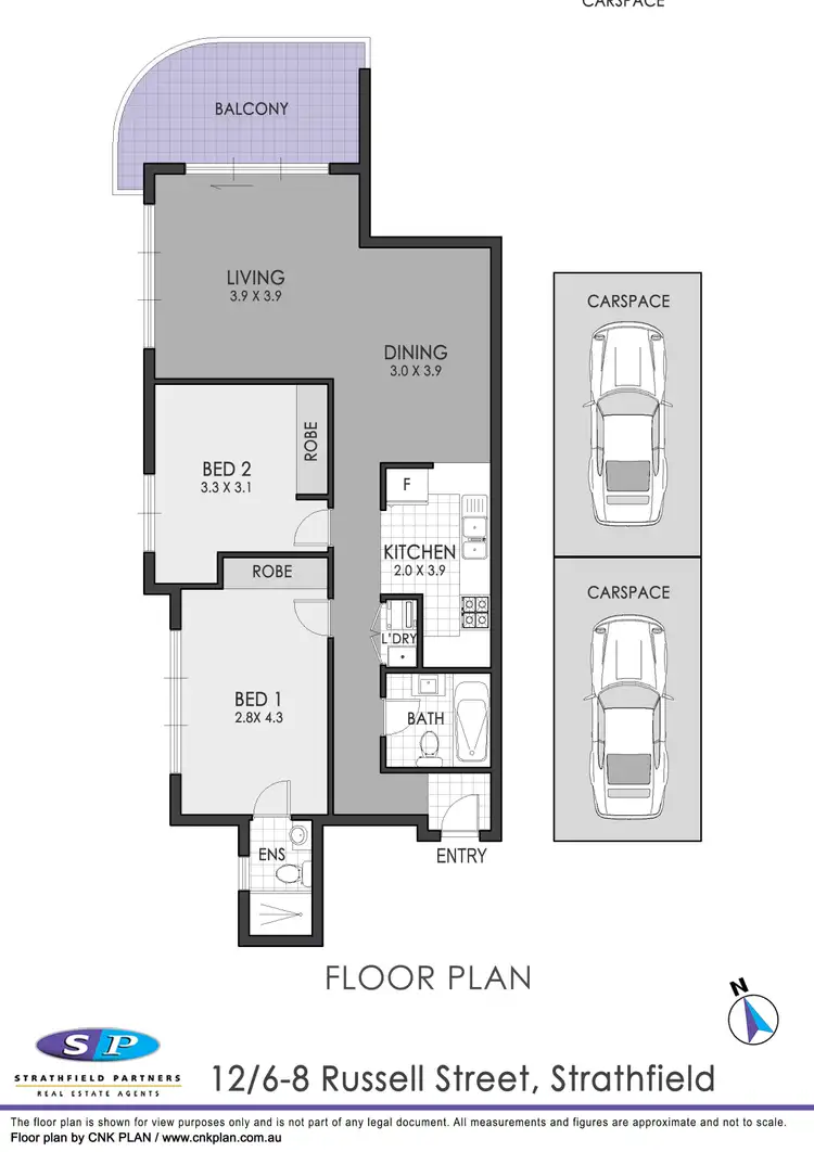 Floorplan of Homely apartment listing, 12/6-8 Russell Street, Strathfield NSW 2135