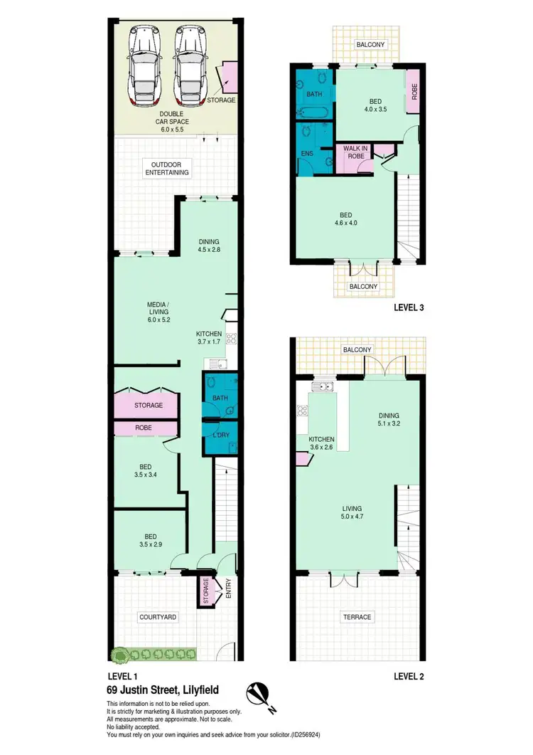 Floorplan of Homely house listing, 69 Justin Street, Lilyfield NSW 2040