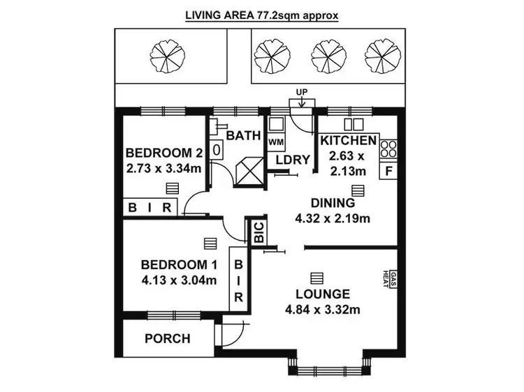 Floorplan of Homely unit listing, 2/45 Allinga Avenue, Glenside SA 5065