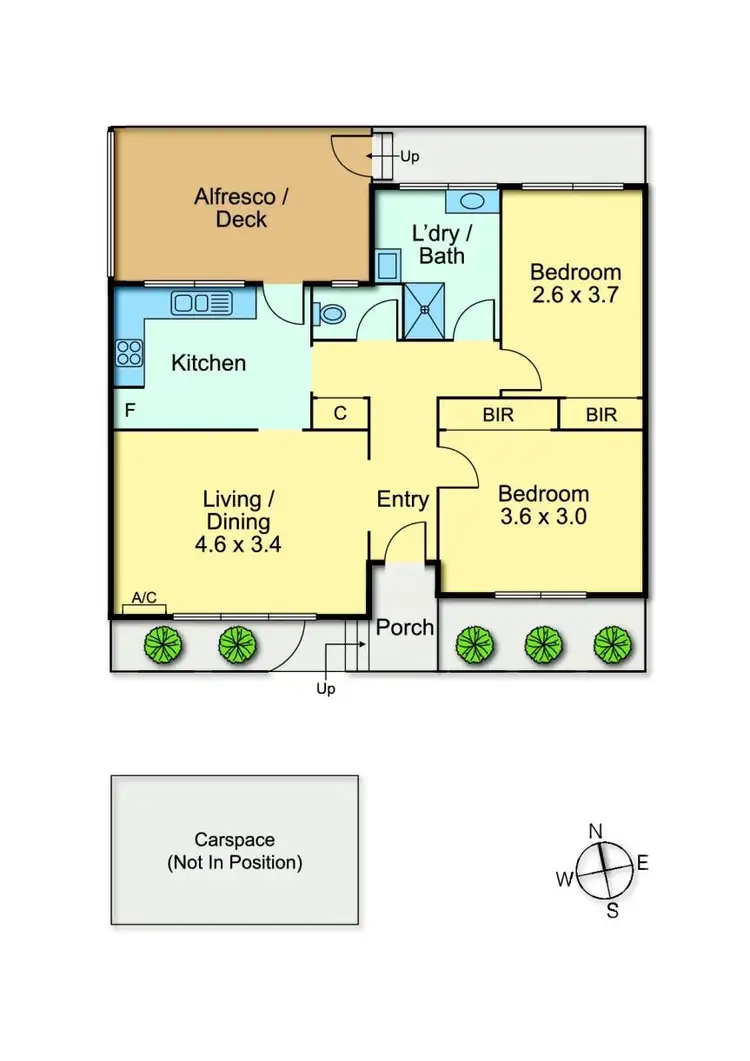 Floorplan of Homely unit listing, 2/22 Newcastle Street, Preston VIC 3072