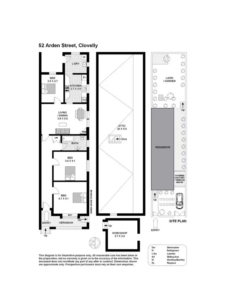 Floorplan of Homely house listing, 52 Arden Street, Clovelly NSW 2031