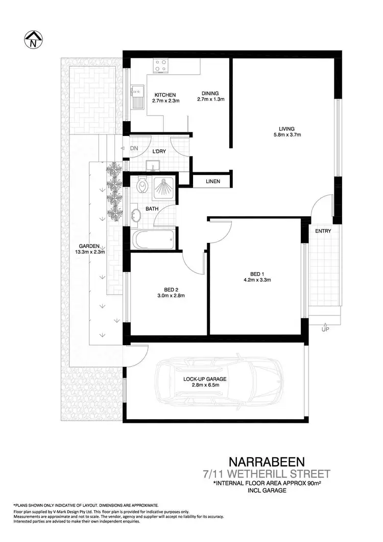 Floorplan of Homely villa listing, 7/11 Wetherill Street, Narrabeen NSW 2101
