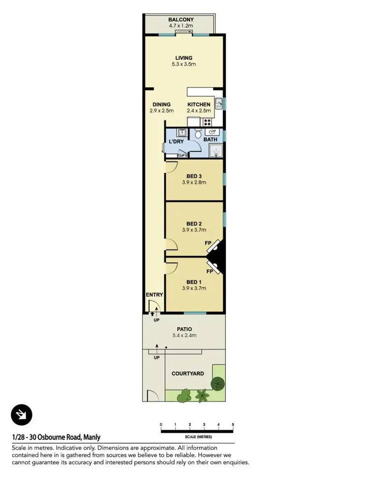Floorplan of Homely apartment listing, 1,2,3&4/28-30 Osborne Road, Manly NSW 2095