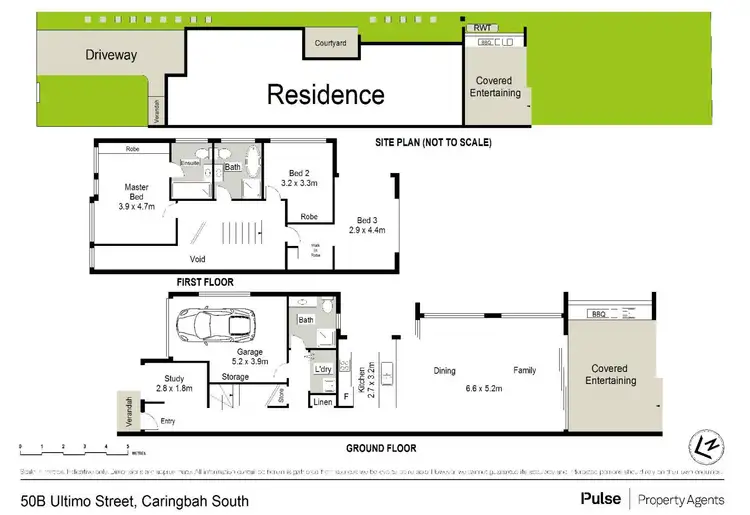 Floorplan of Homely semi-detached listing, 50b Ultimo Street, Caringbah South NSW 2229
