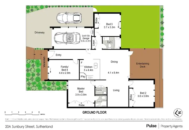 Floorplan of Homely villa listing, 20a Sunbury Street, Sutherland NSW 2232