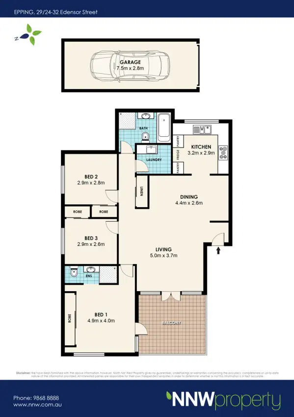 Floorplan of Homely unit listing, 29/24 Edensor Street, Epping NSW 2121