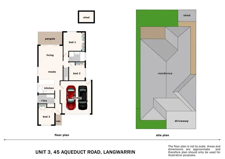 Floorplan of Homely unit listing, 3/45 Aqueduct Road, Langwarrin VIC 3910