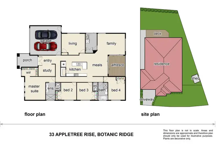 Floorplan of Homely house listing, 33 Appletree Rise, Botanic Ridge VIC 3977