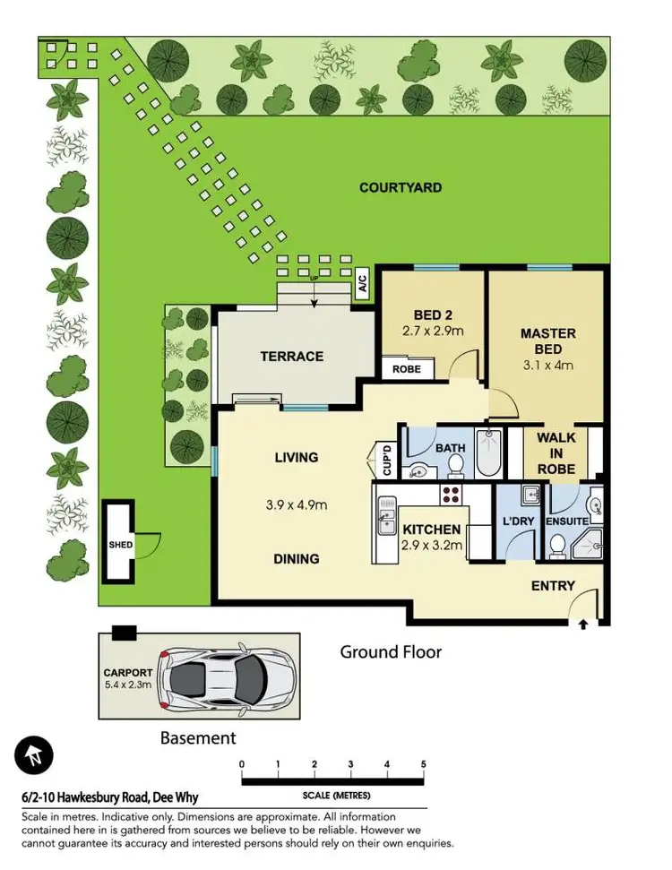 Floorplan of Homely apartment listing, 6/2-10 Hawkesbury Avenue, Dee Why NSW 2099