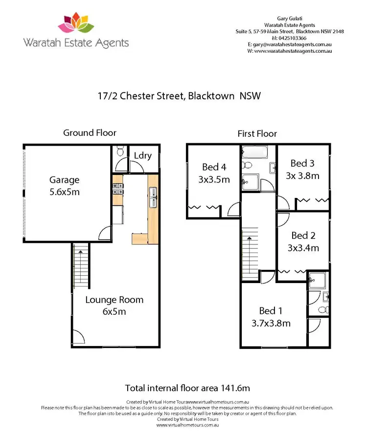 Floorplan of Homely townhouse listing, 17/2 Chester Street, Blacktown NSW 2148