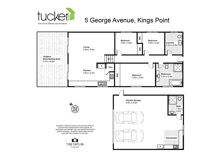Floorplan of Homely house listing, 5 George Avenue, Kings Point NSW 2539
