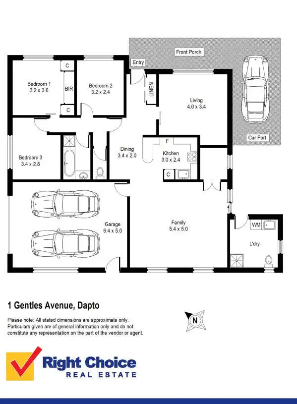 Floorplan of Homely house listing, 1 Gentles Avenue, Dapto NSW 2530