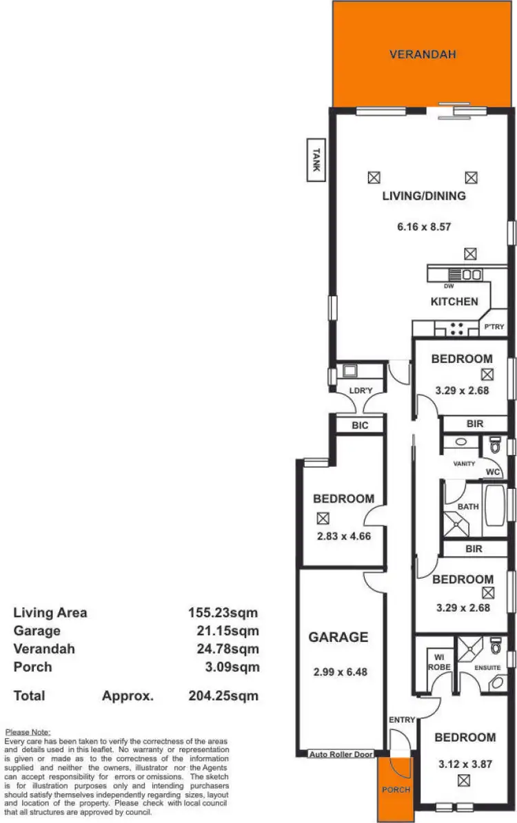 Floorplan of Homely house listing, 12 Dunedin Avenue, Hillcrest SA 5086